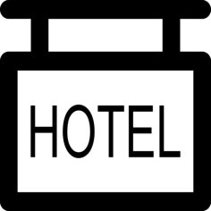 Hotel Sign Outline Svg File, Free Vectors File